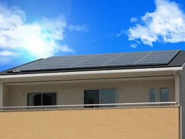 都城市年見町　新築建売2690万円　4LDK　太陽光発電システム　３ｋｗ搭載 長州産業の太陽光パネルを使用。画像はイメージです。