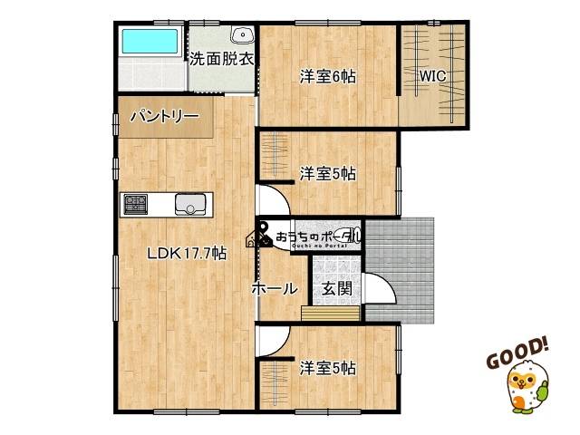 都城市蓑原町　新築戸建2330万円　A-5号　3LDK　