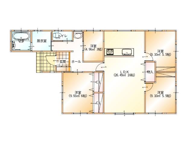 都城市南横市町　新築建売　2220万円　4LDK　