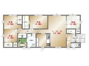 都城市一万城町　新築建売A棟　2730万円　4LDK　