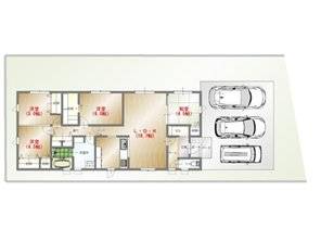 都城市一万城町　新築建売A棟　2730万円　4LDK　