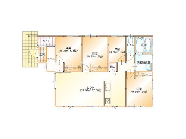 都城市若葉町　新築建売　2380万円　4LDK　
