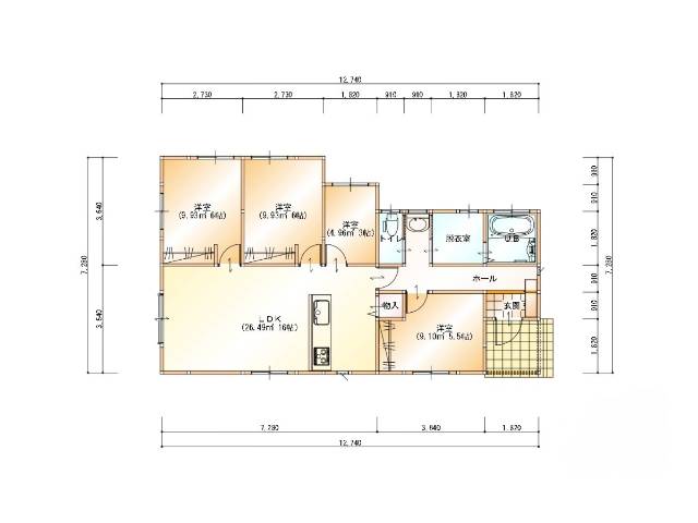 都城市五十町　新築建売　2280万円　4LDK　