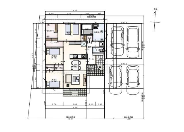 北諸県郡三股町樺山　新築住宅　2390万円　3LDK　